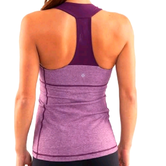 Lululemon Scoop Neck Athletic Tank Top Sleeveless Workout Gym Yoga Top Size 8 - Picture 2 of 8